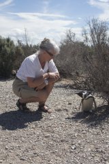 14-Marjolijn with here penguin